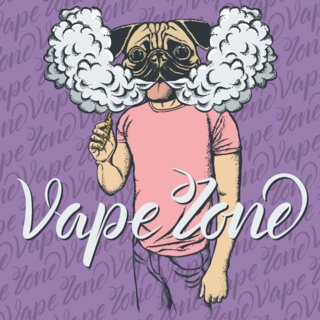 Pug Vape Zone Sticker