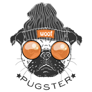 Pugster Pug Sticker