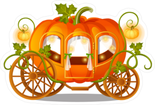Pumpkin Carriage Sticker