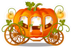 Pumpkin Carriage Sticker
