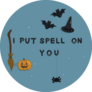 Pumpkin Halloween Party I Put A Spell On You Sticker