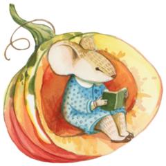 Pumpkin Mouse Sticker