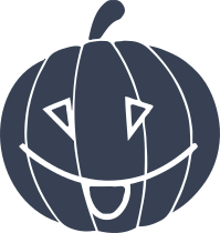 Pumpkin With Tongue Hanging Out Sticker