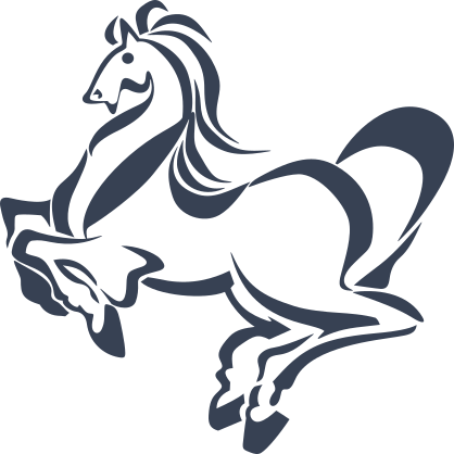 Punctual Horse Sticker