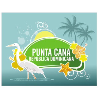 Punta Cana Crane Sticker