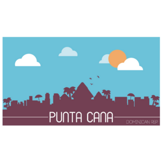 Punta Cana Illustration Sticker