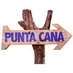 Punta Cana Wooden Sign Sticker