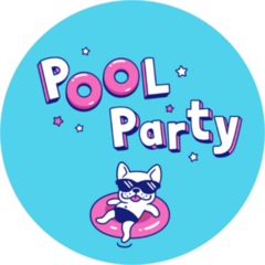 Pupper Pool Party Sticker