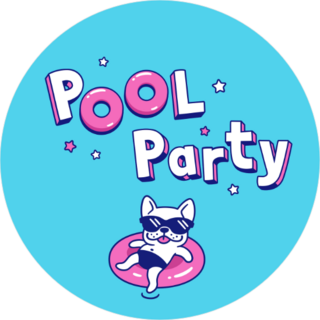 Pupper Pool Party Sticker