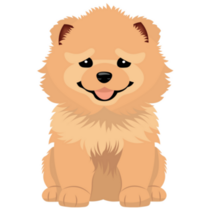 Puppy Chow Chow Dog Sticker