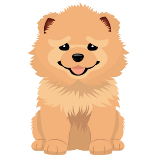 Puppy Chow Chow Dog Sticker