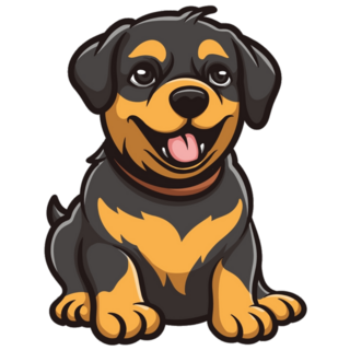 Puppy Rottweiler Sticker