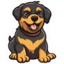 Puppy Rottweiler Sticker