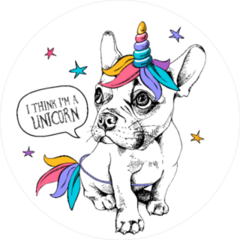 Puppy Unicorn Sticker