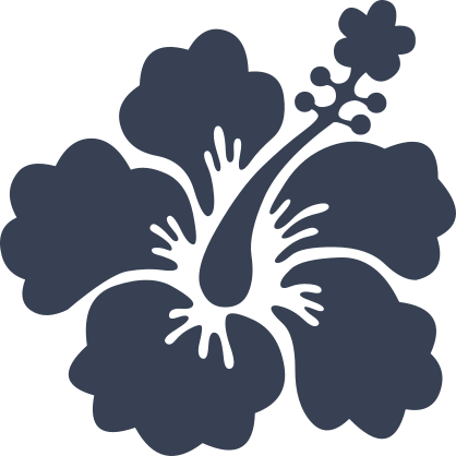 Pure Hibiscus Flower Sticker