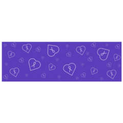 Purple Awareness Ribbon Banner Sticker