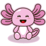 Purple Axolotl Joyful Sticker