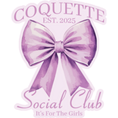 Purple Coquette Club Sticker