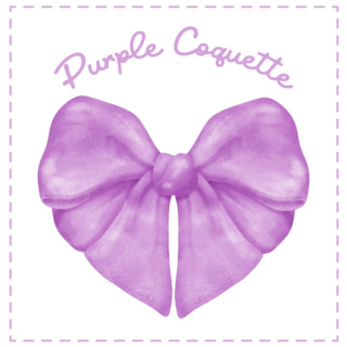 Purple Coquette Sticker