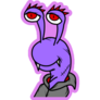 Purple Dracula Snail Sticker