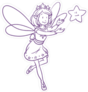 Purple Fairy and Star Sticker