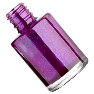 Purple Glitter Nail Polish Sticker 