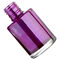 Purple Glitter Nail Polish Sticker 
