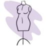 Purple Mannequin Sticker