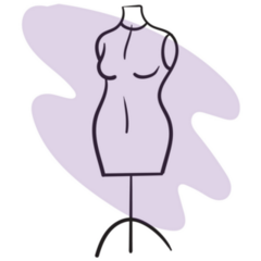 Purple Mannequin Sticker