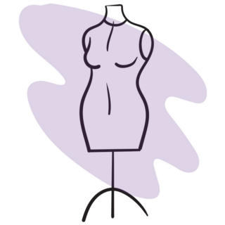 Purple Mannequin Sticker