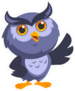 Purple Owl Sticker
