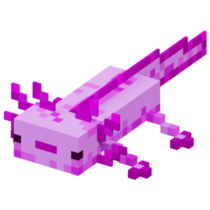 Purple Pixel Axolotl Sticker