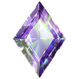 Purple Shiny Gemstone Diamond Sticker