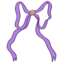 Purple Smile Bow Sticker