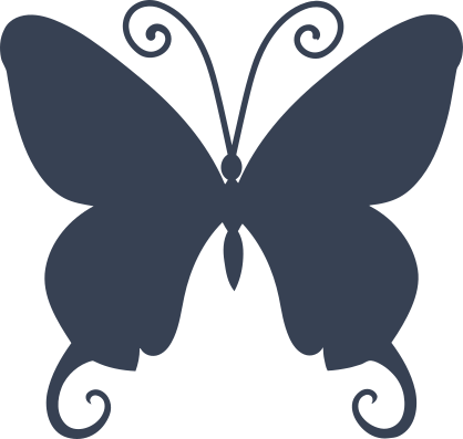 Purple-Spotted Swallowtail Butterfly Sticker
