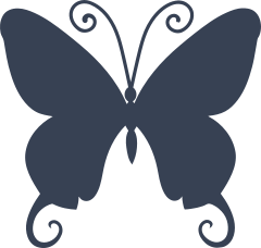 Purple-Spotted Swallowtail Butterfly Sticker