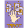 Purple Tarot Reader Illustration Sticker