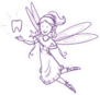 Purple Tooth Fairy Sticker