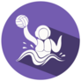 Purple Water Polo Sticker