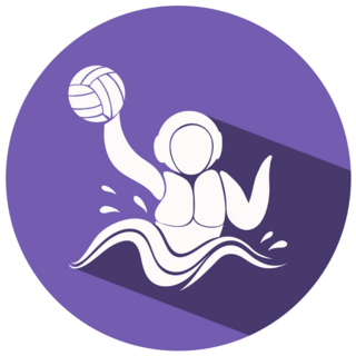 Purple Water Polo Sticker