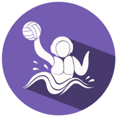 Purple Water Polo Sticker