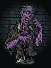Purple Zombie Sticker