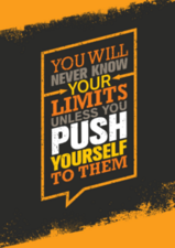 Push Yourself Workout Sticker