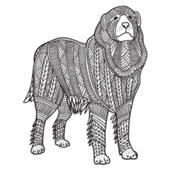 Pyrenees Zentangle Sticker