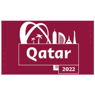Qatar 2022 Silhouette Building Sticker