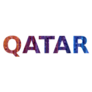 Qatar Colorful Typography Sticker
