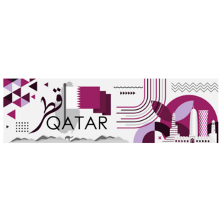 Qatar National Day Banner Sticker