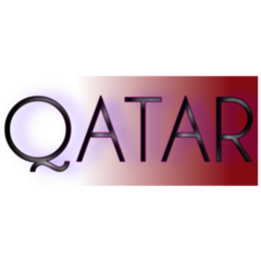 Qatar National Name Sticker