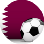 Qatar Soccer Ball With Flag Sticker