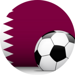 Qatar Soccer Ball With Flag Sticker